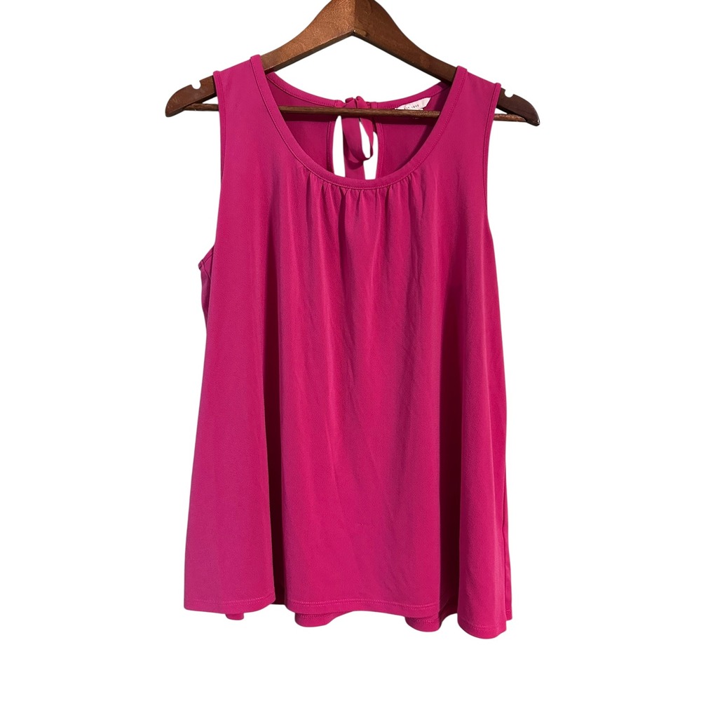 EST. 1946 Women's Sleeveless Round Neck Hot‎ Pink Tank Top Blouse Casual